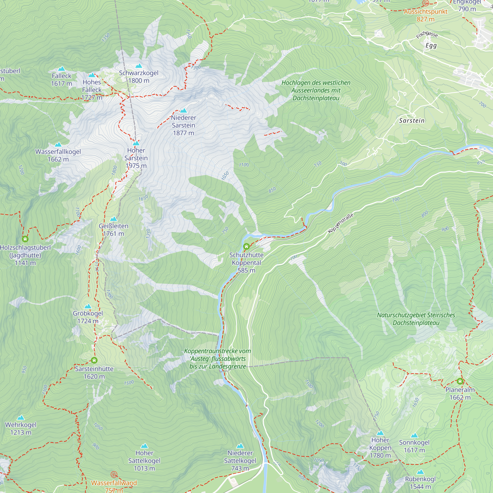 Schutzhütte Koppental map