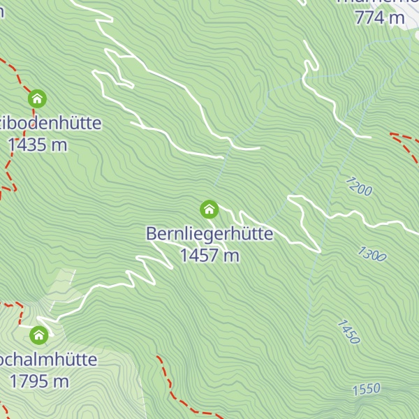 Map of Bernliegerhütte