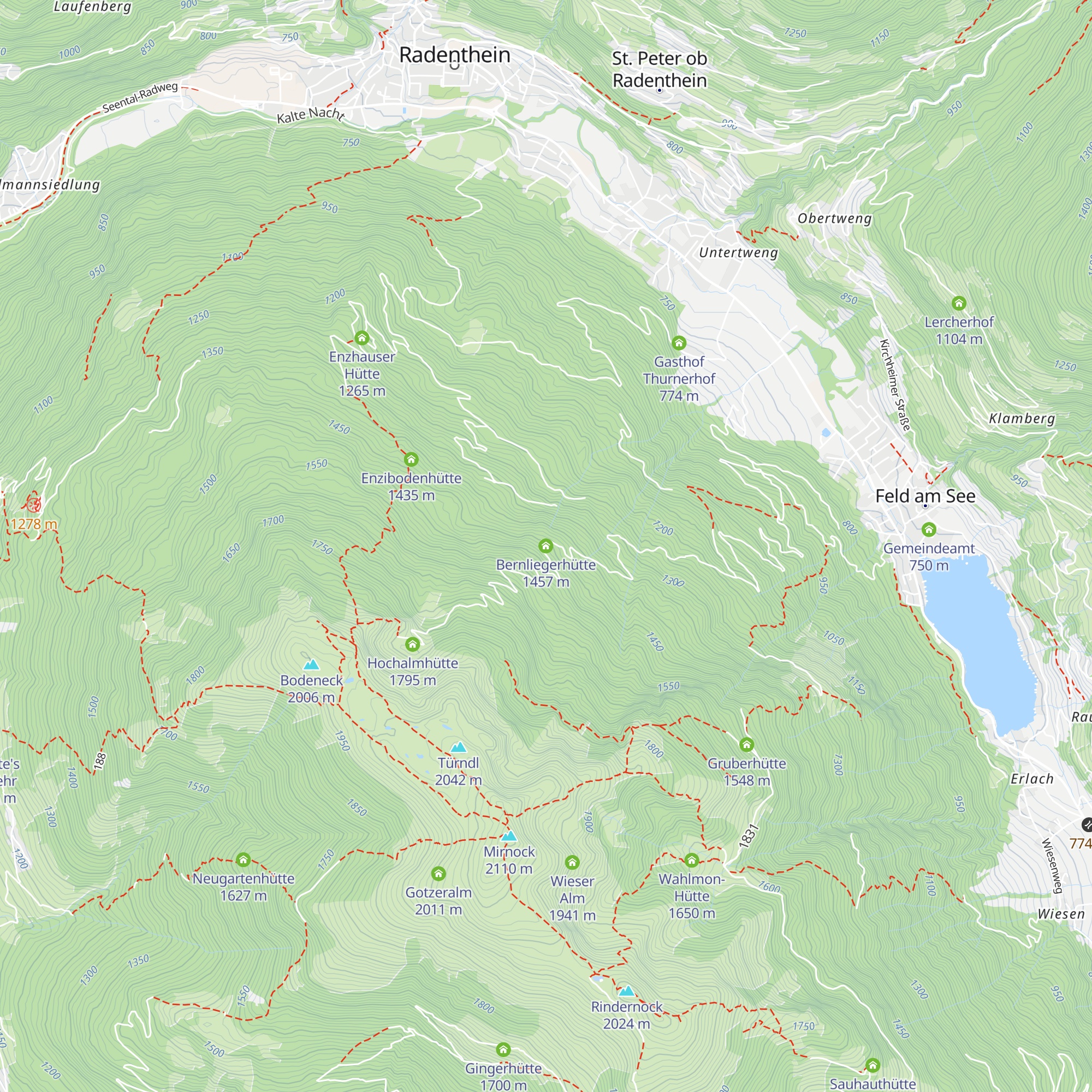 Bernliegerhütte map