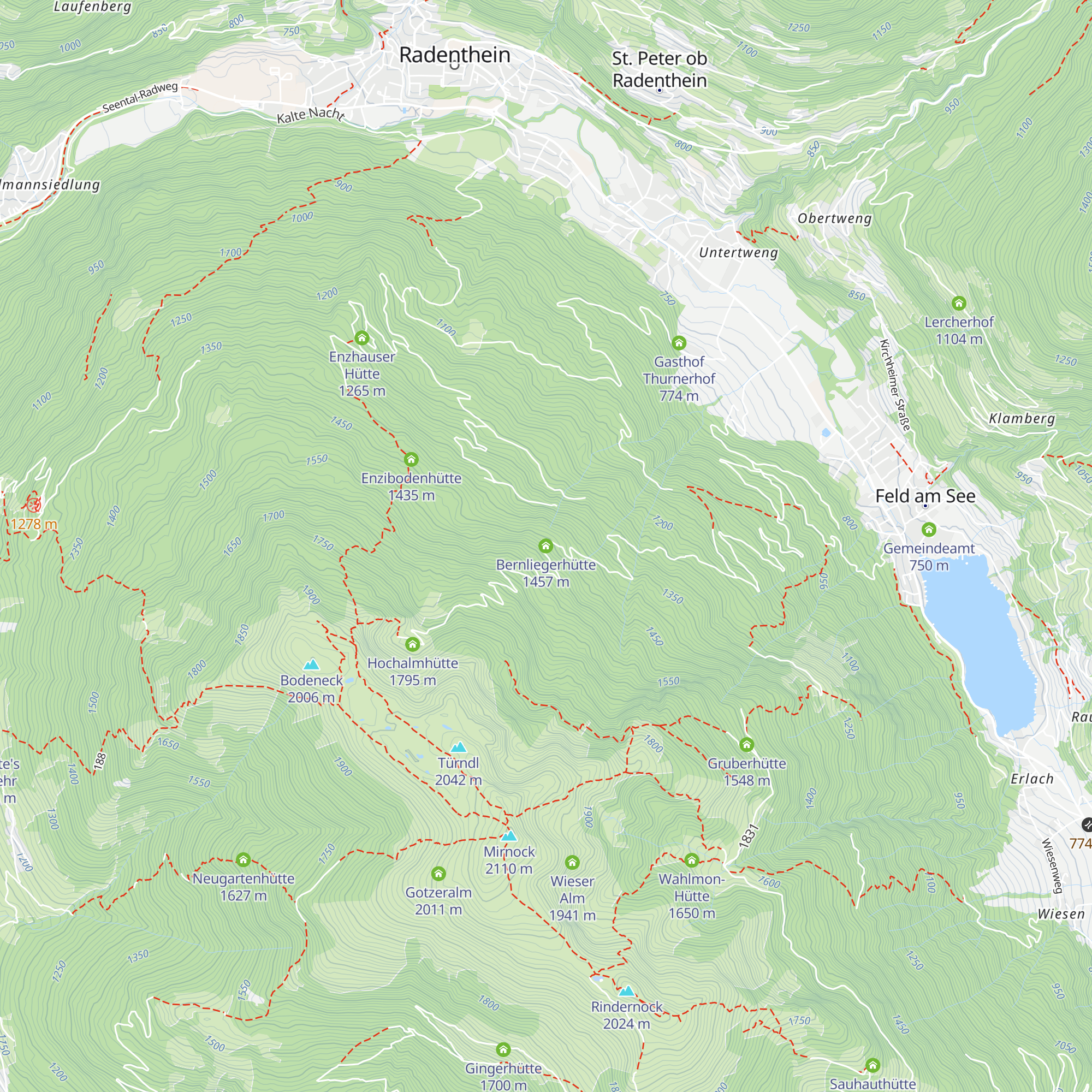 Bernliegerhütte map