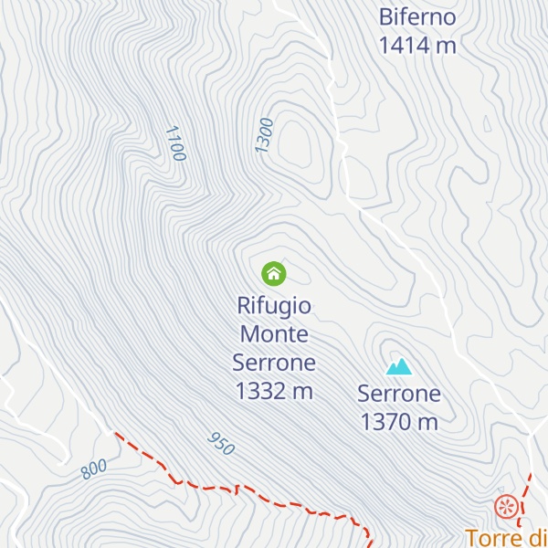 Map of Rifugio Monte Serrone