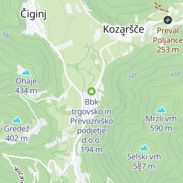 Map of Bbk trgovsko in Prevozniško podjetje d.o.o.