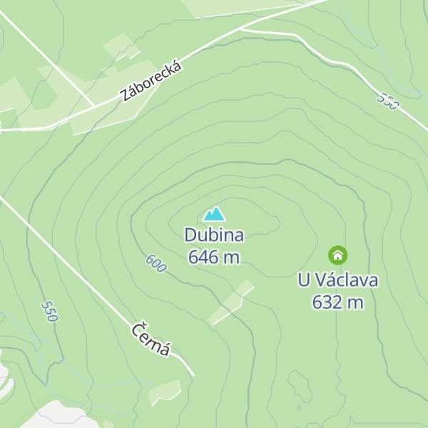 Map of Dubina