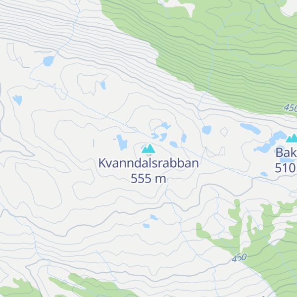Map of Kvanndalsrabban