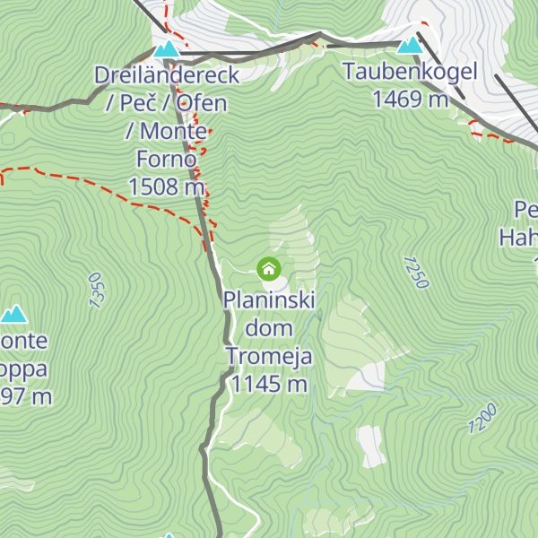 Map of Planinski dom Tromeja