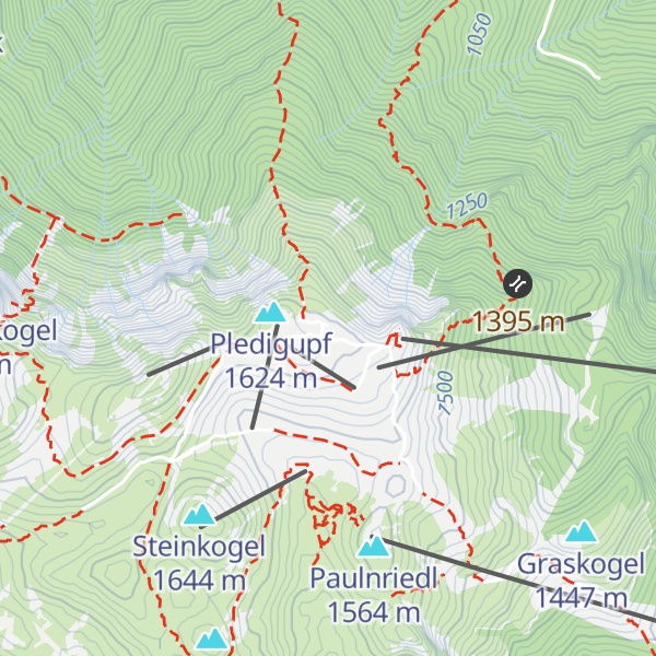 Map of Hüttendorf Feuerkogel