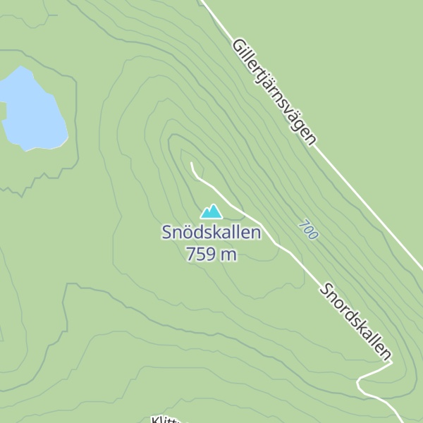 Map of Snödskallen