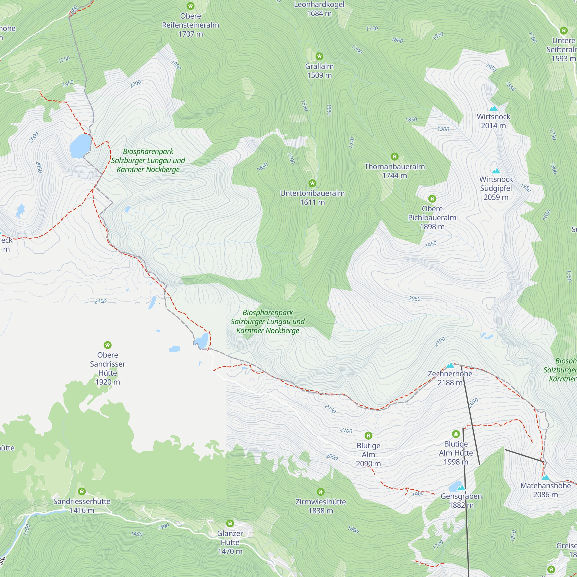 Morawitzeralm map
