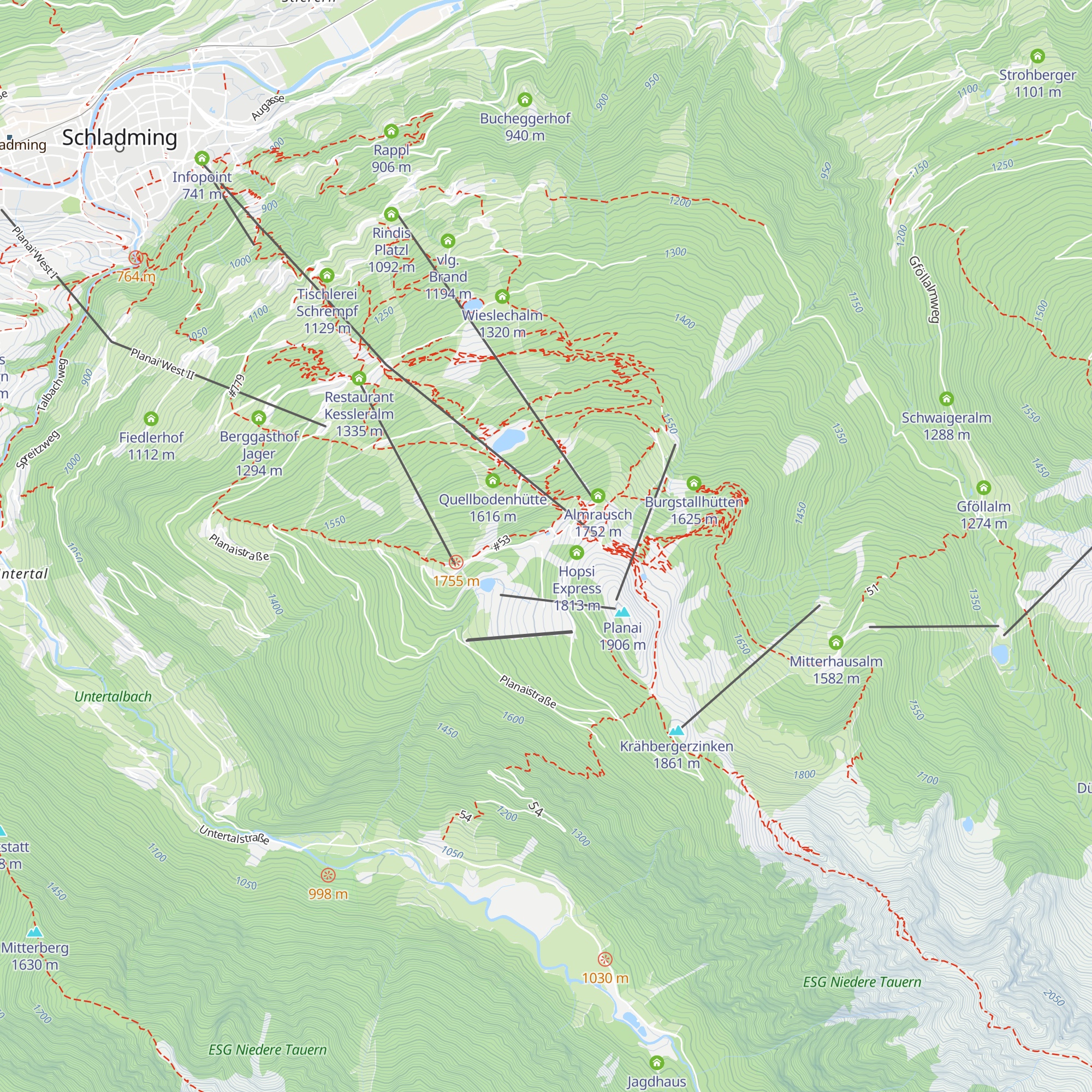 Hopsi Express map