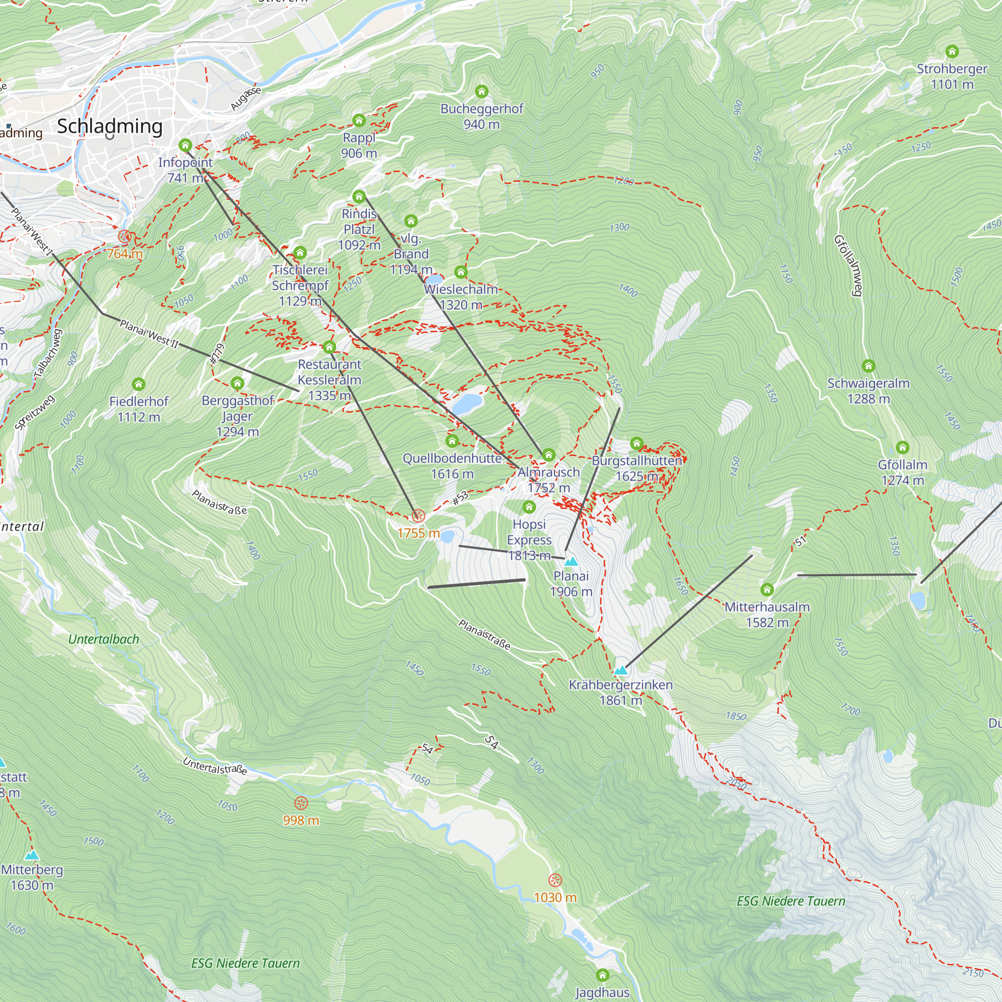 Hopsi Express map