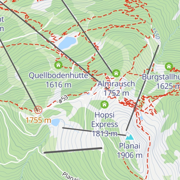 Map of Bergrettungshütte