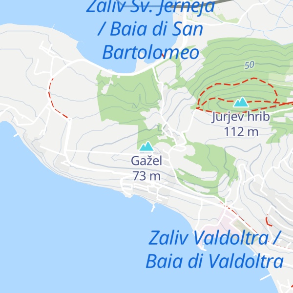Map of Gažel