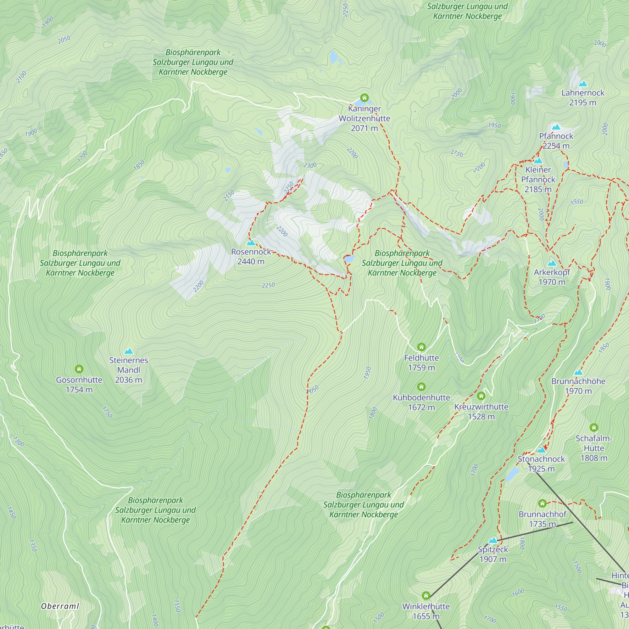 Weissensteinhütte map