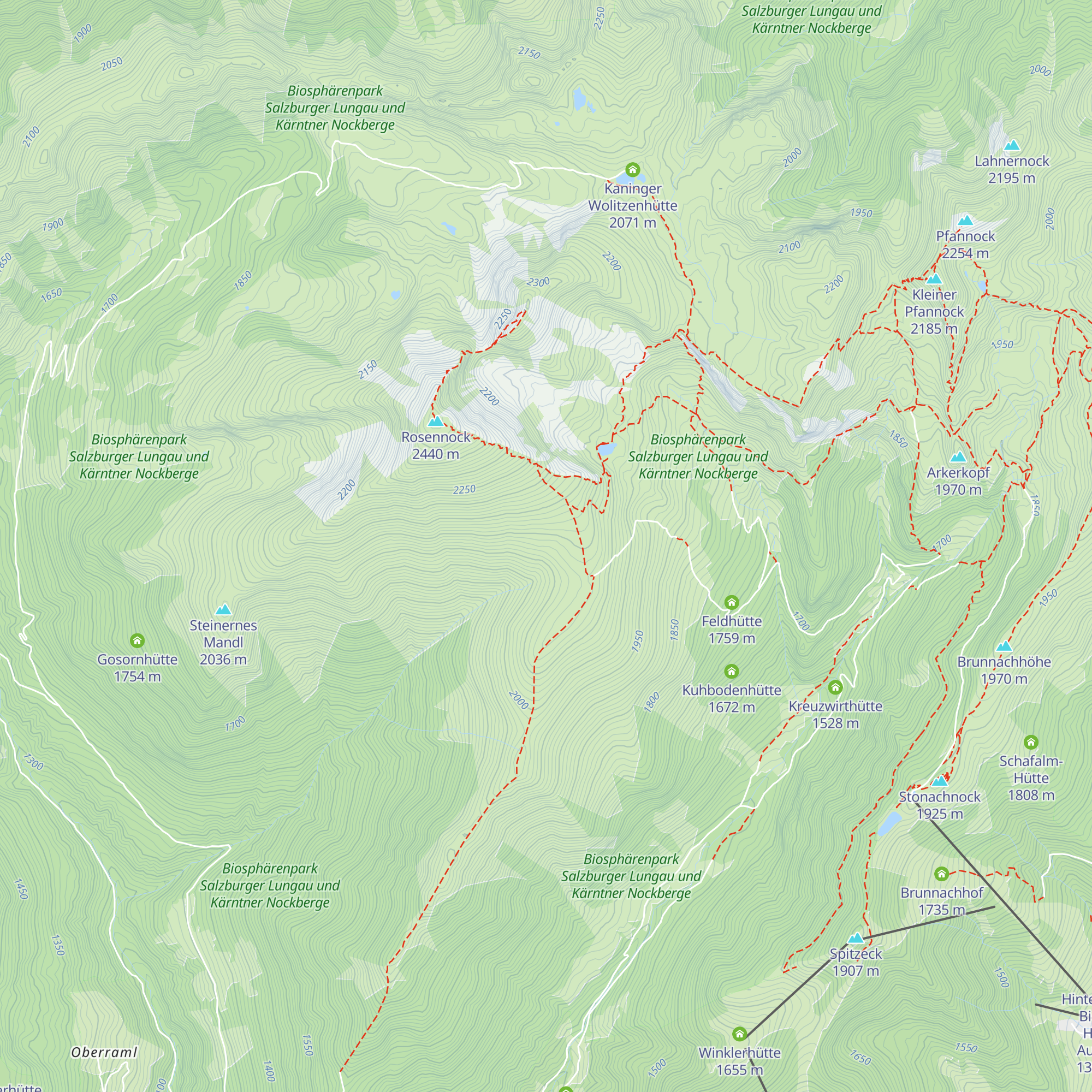 Weissensteinhütte map