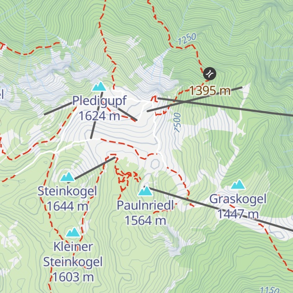 Map of Koller-Alm