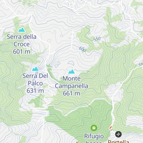 Map of Monte Campanella