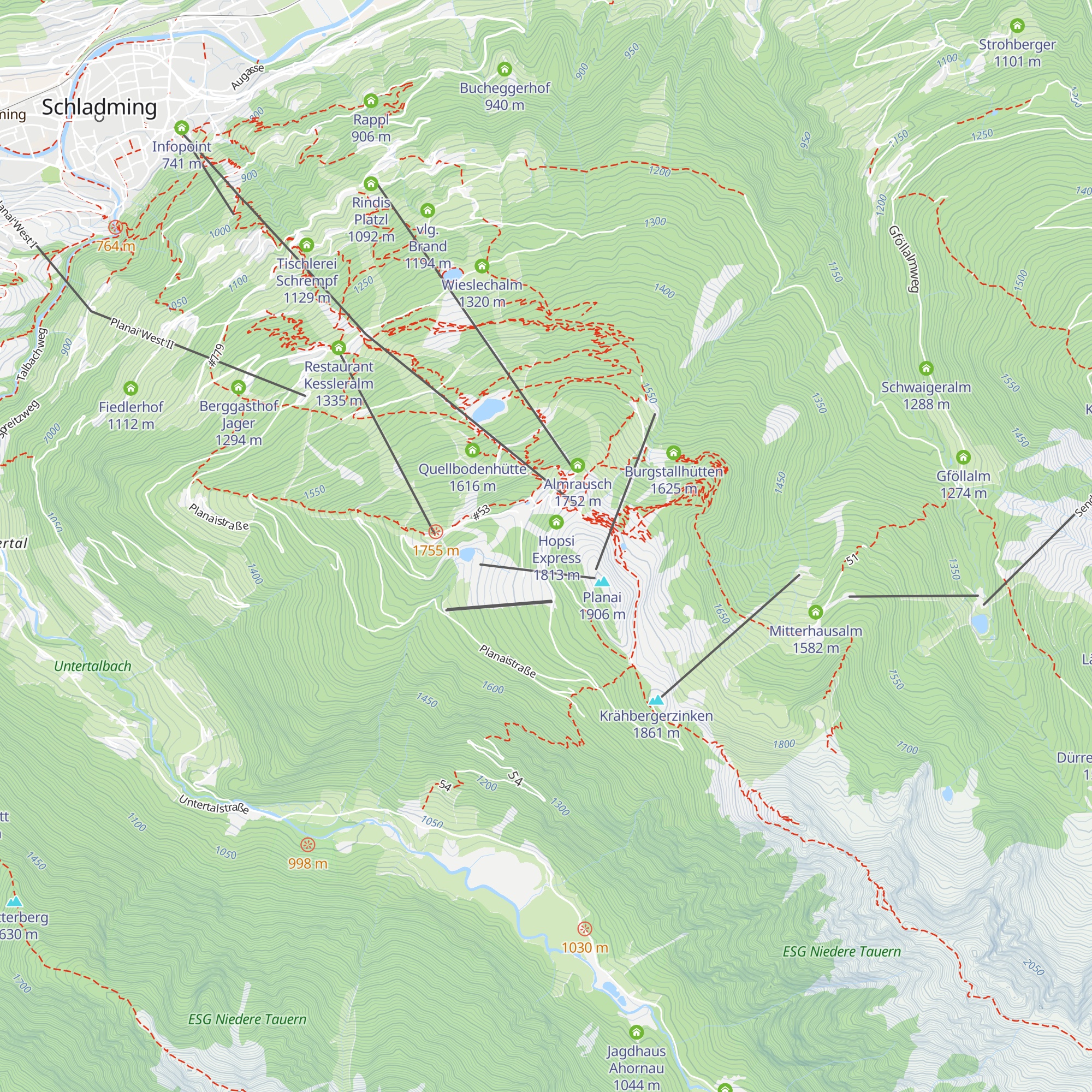 Hotel Planaihof map