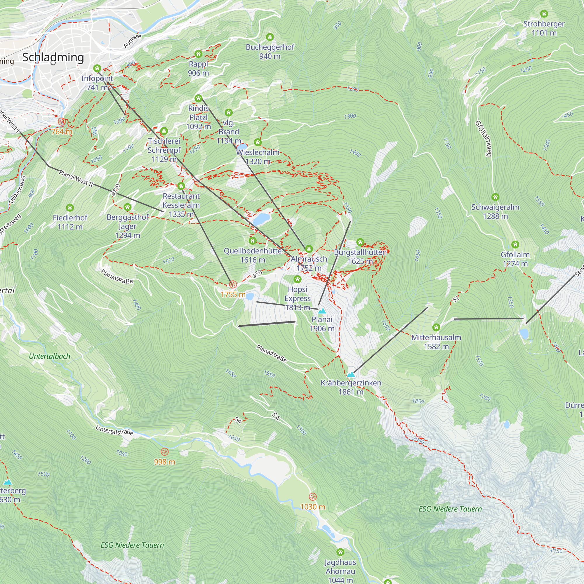 Hotel Planaihof map
