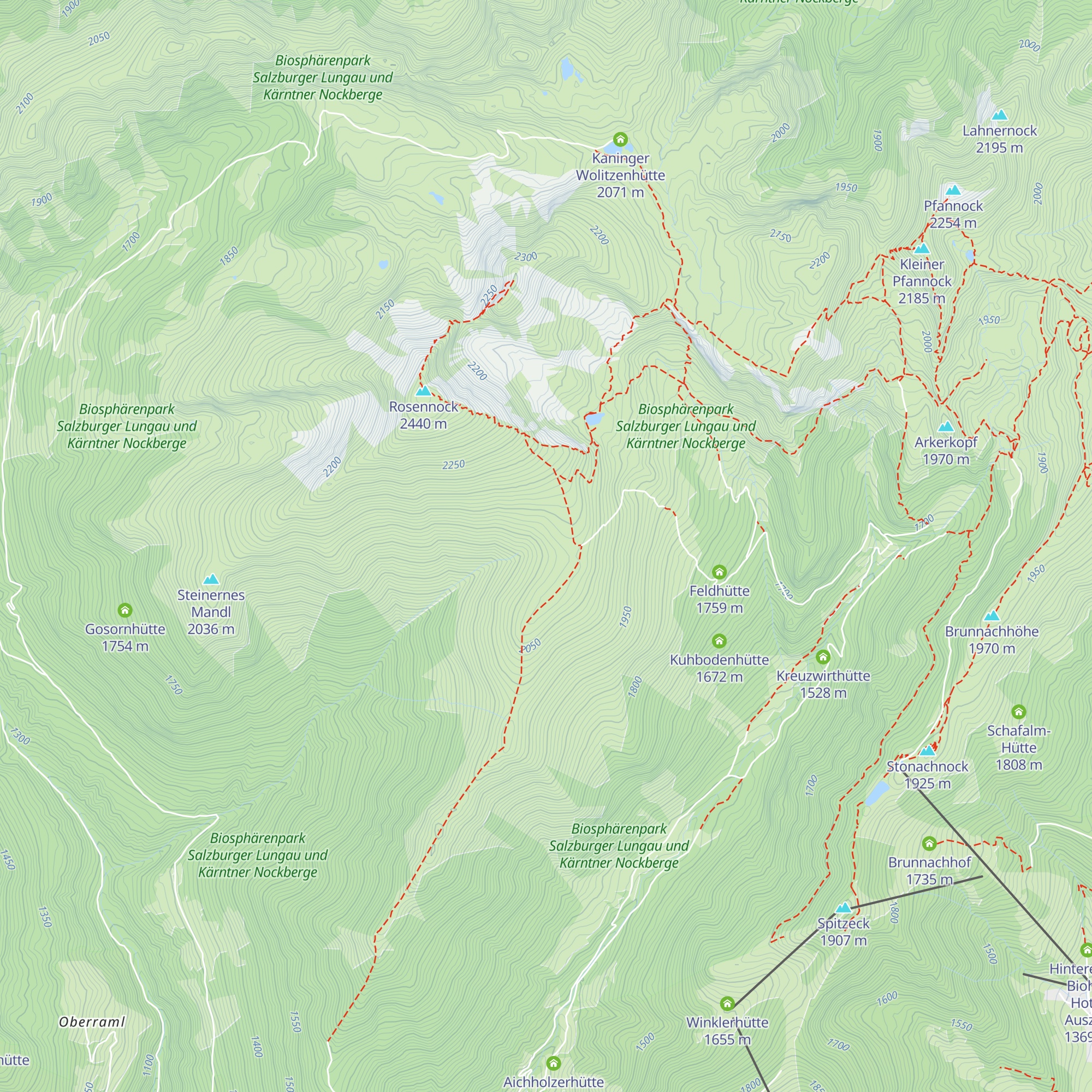 Langganghütte map