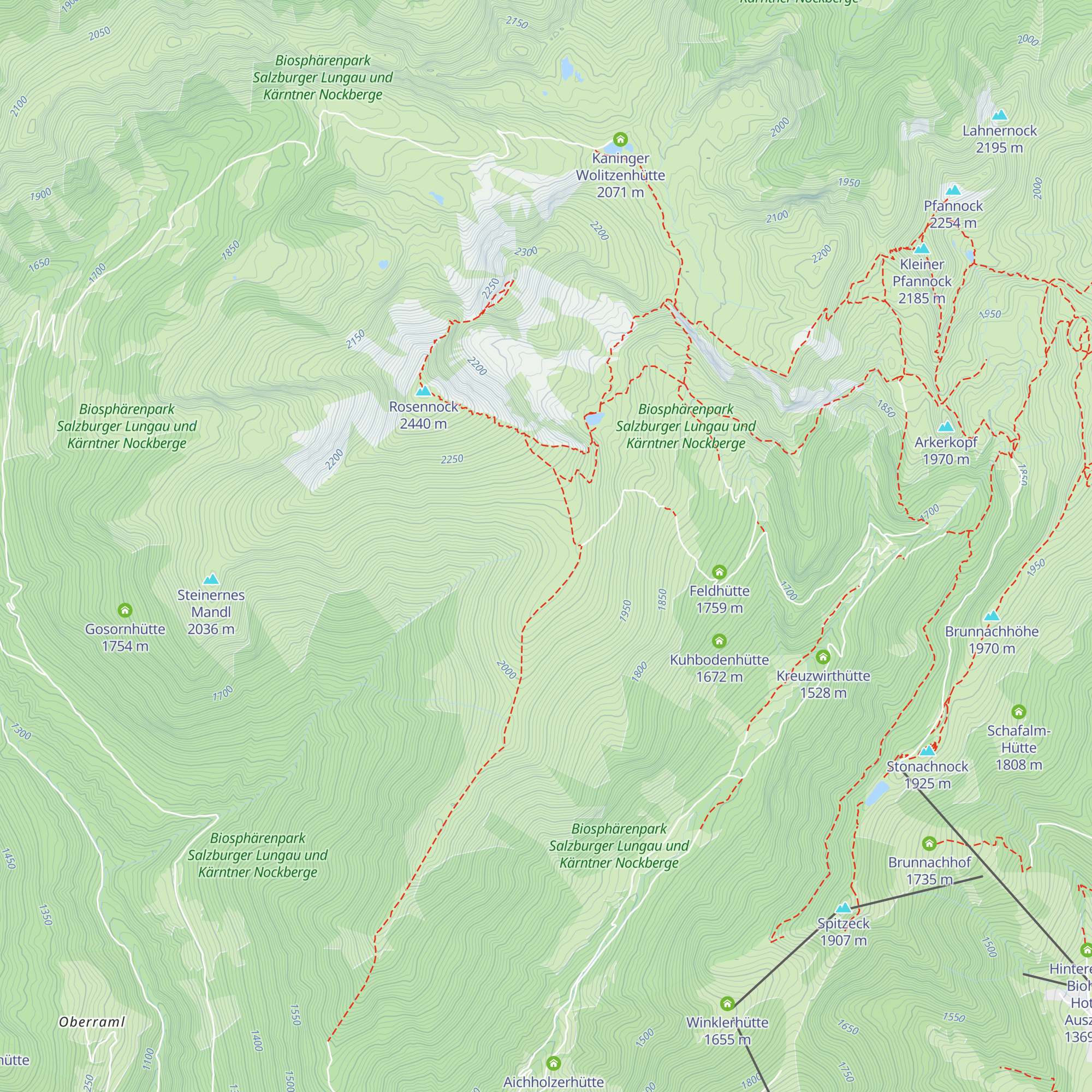 Langganghütte map