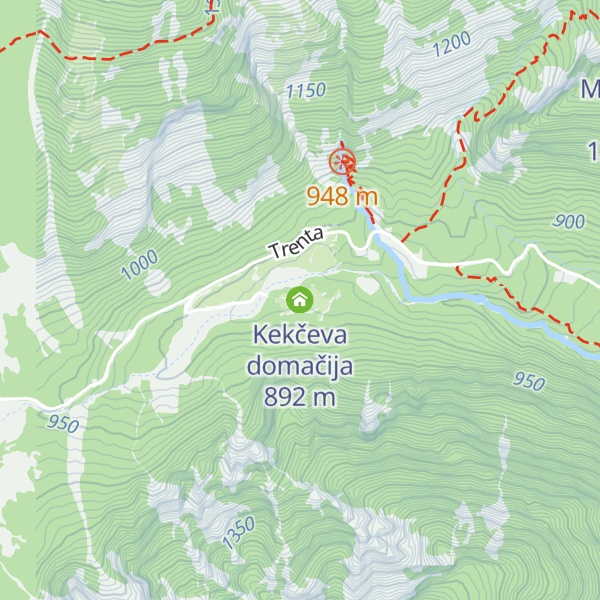 Map of Kekčeva domačija