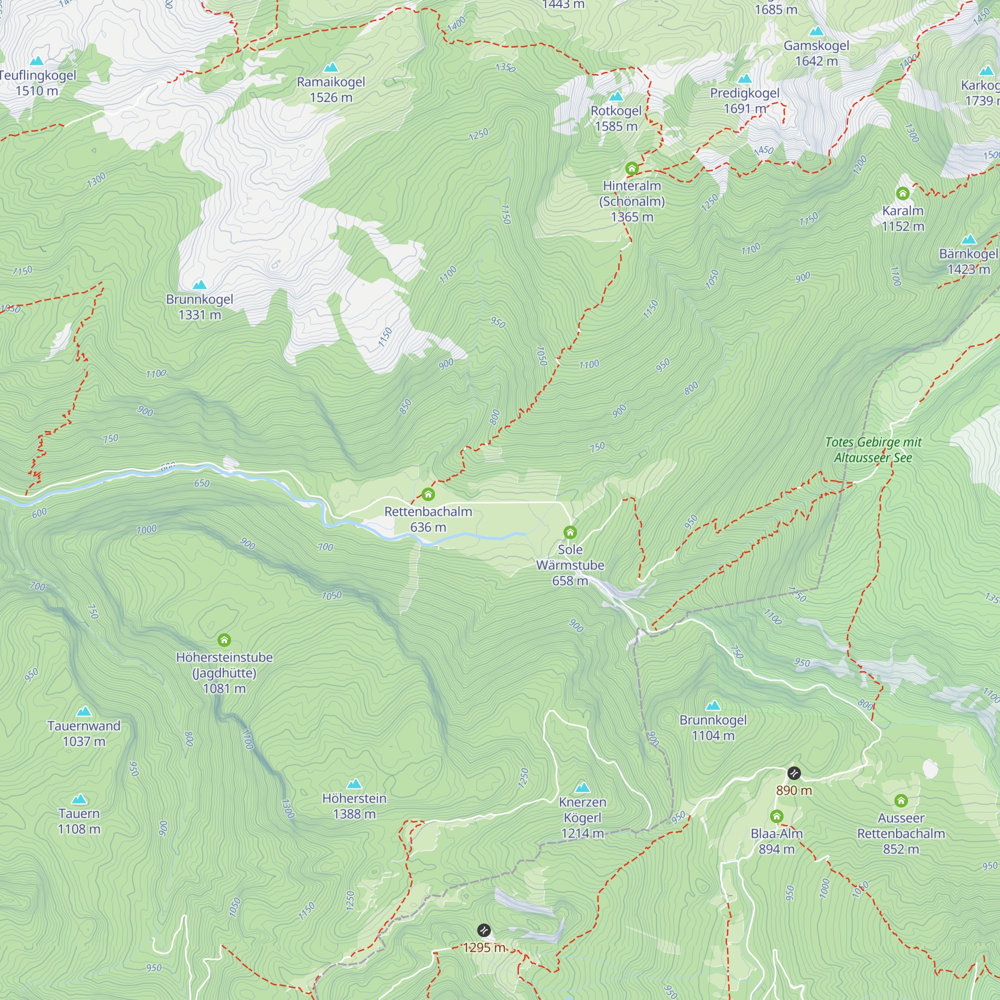 Stögnerhütte map