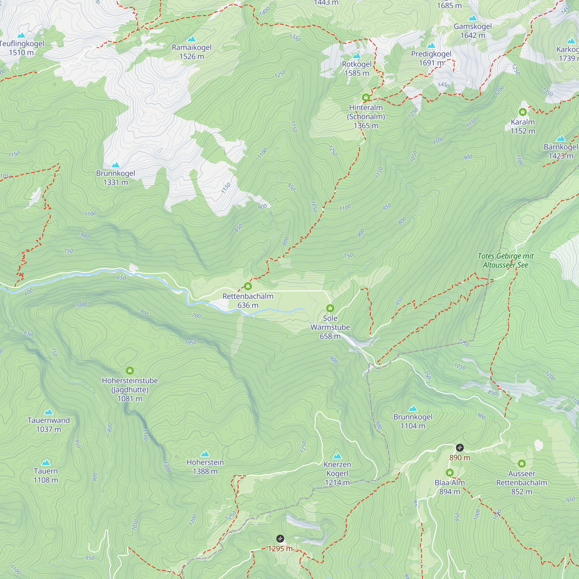 Stögnerhütte map