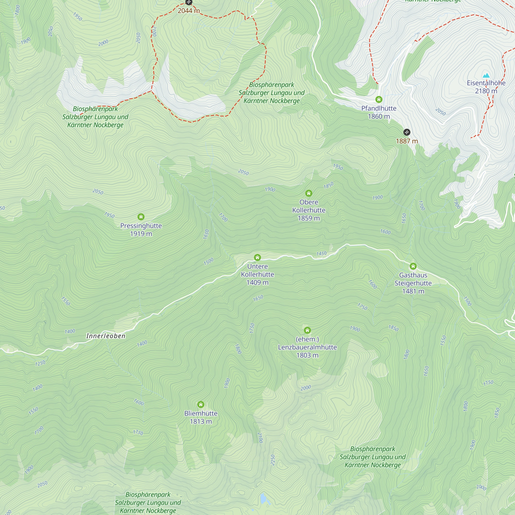 Untere Kollerhütte map