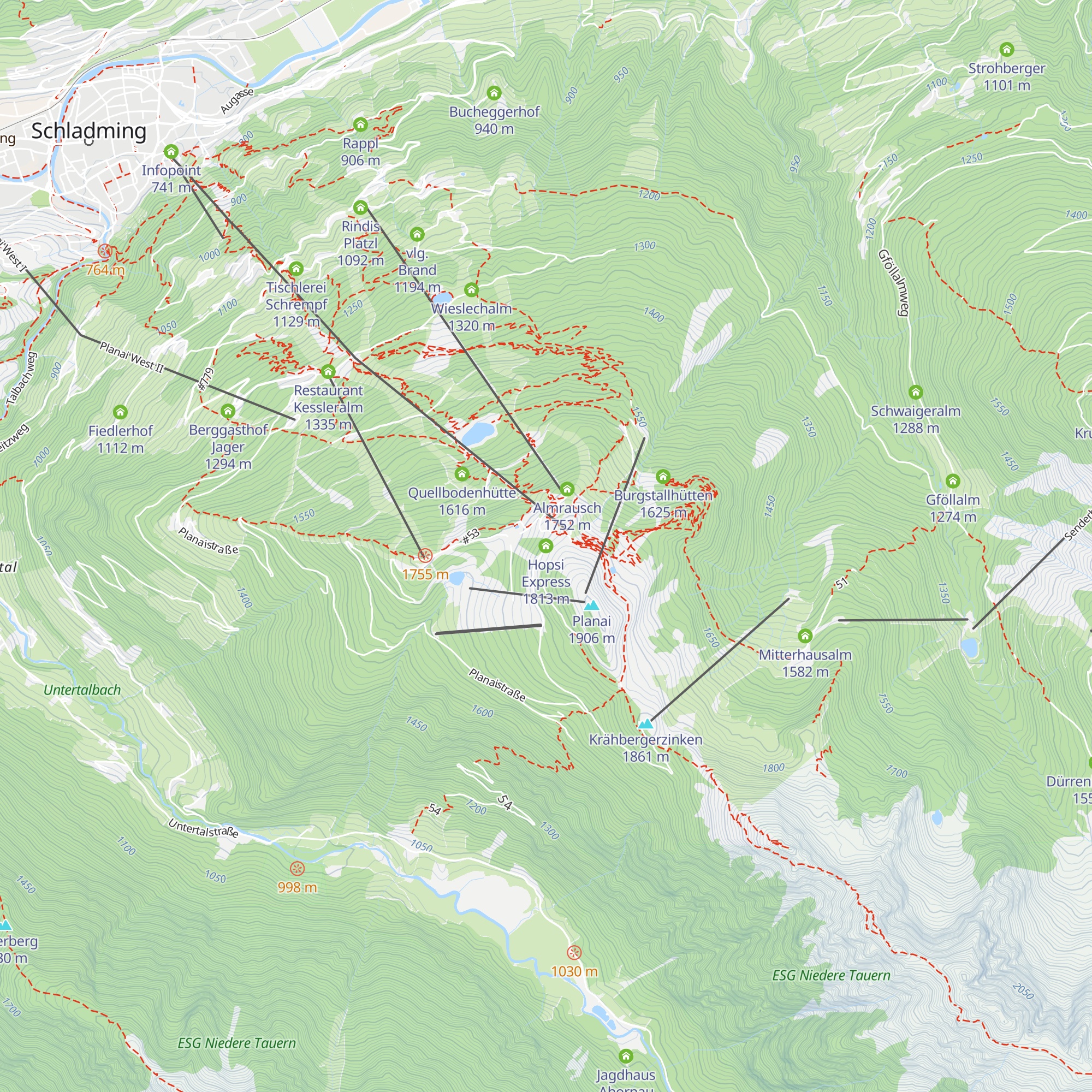 Hopsi Express map
