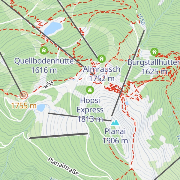 Map of Hopsi Express