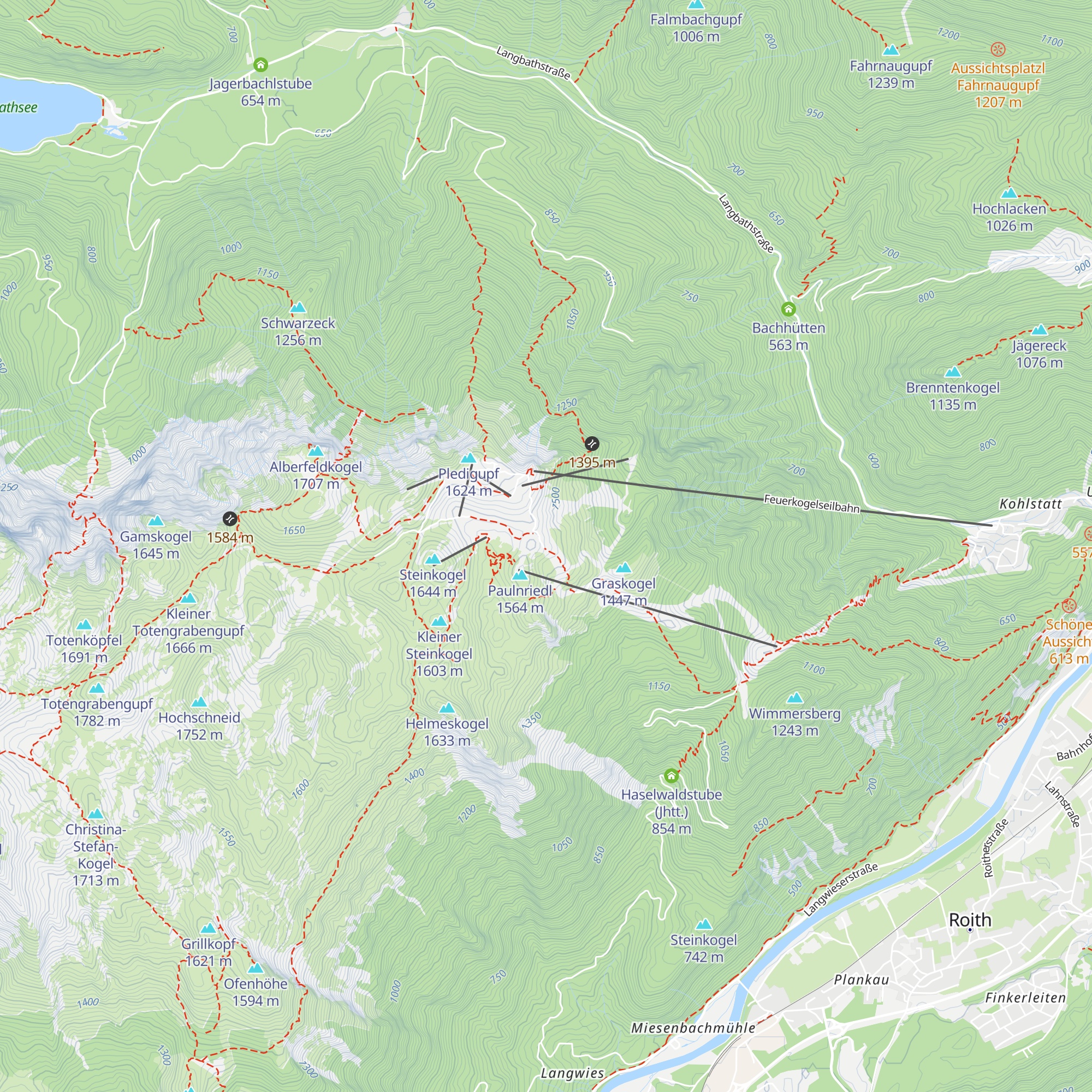 Naturfreundehaus- Kranabethhütte map