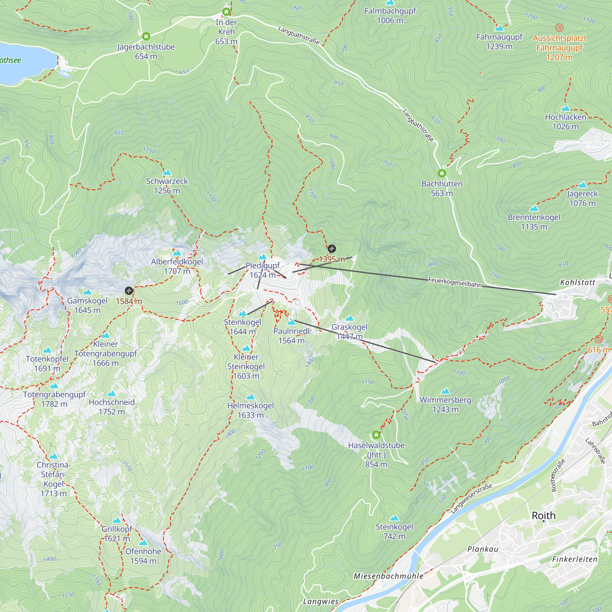 Naturfreundehaus- Kranabethhütte map