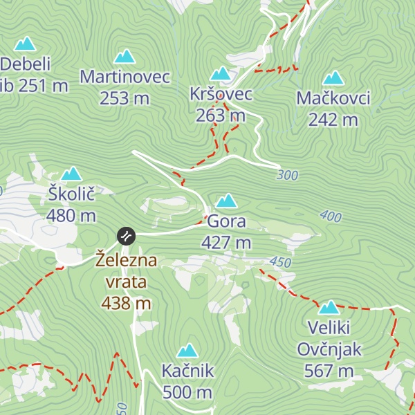Map of Lovska družina Tabor Dornberk Branik