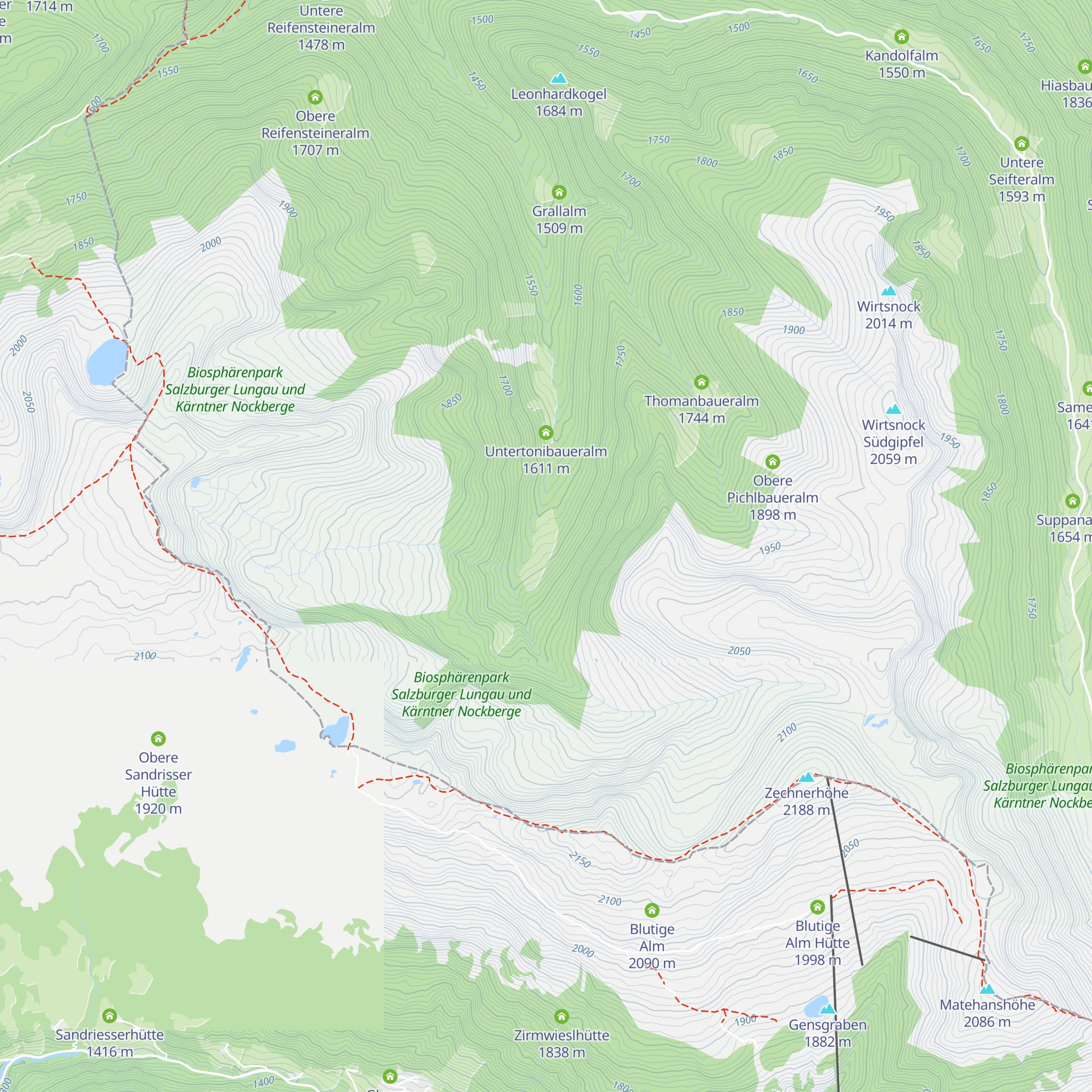 Pfarralm map