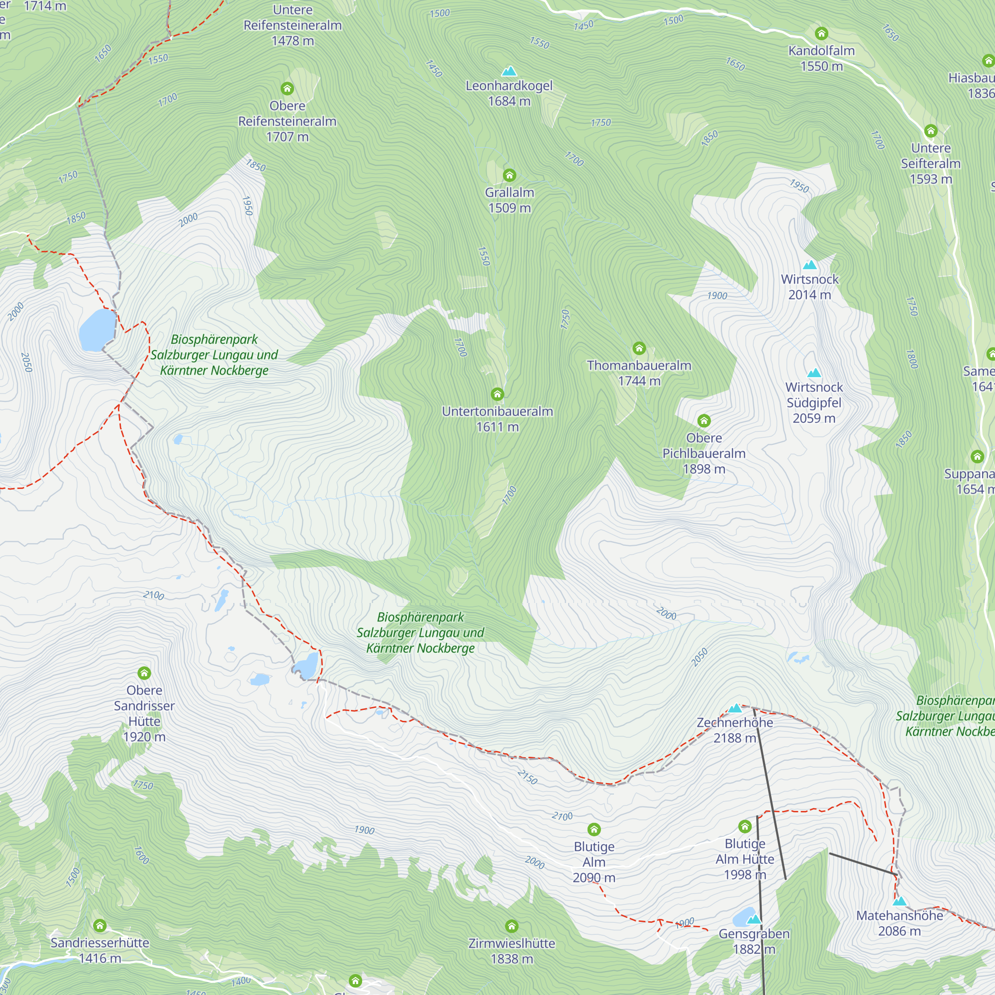 Pfarralm map