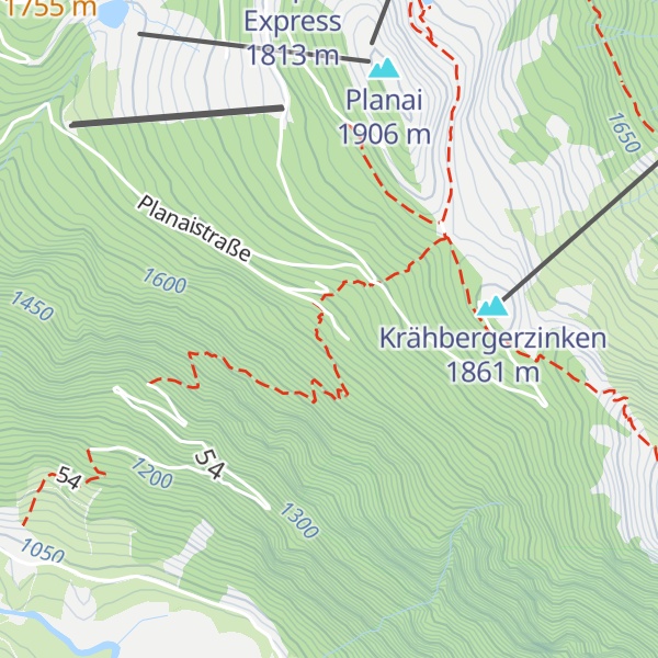 Map of Krahbergalm