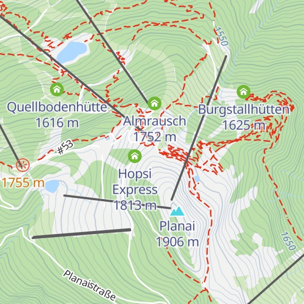 Map of Schladminger Hütte