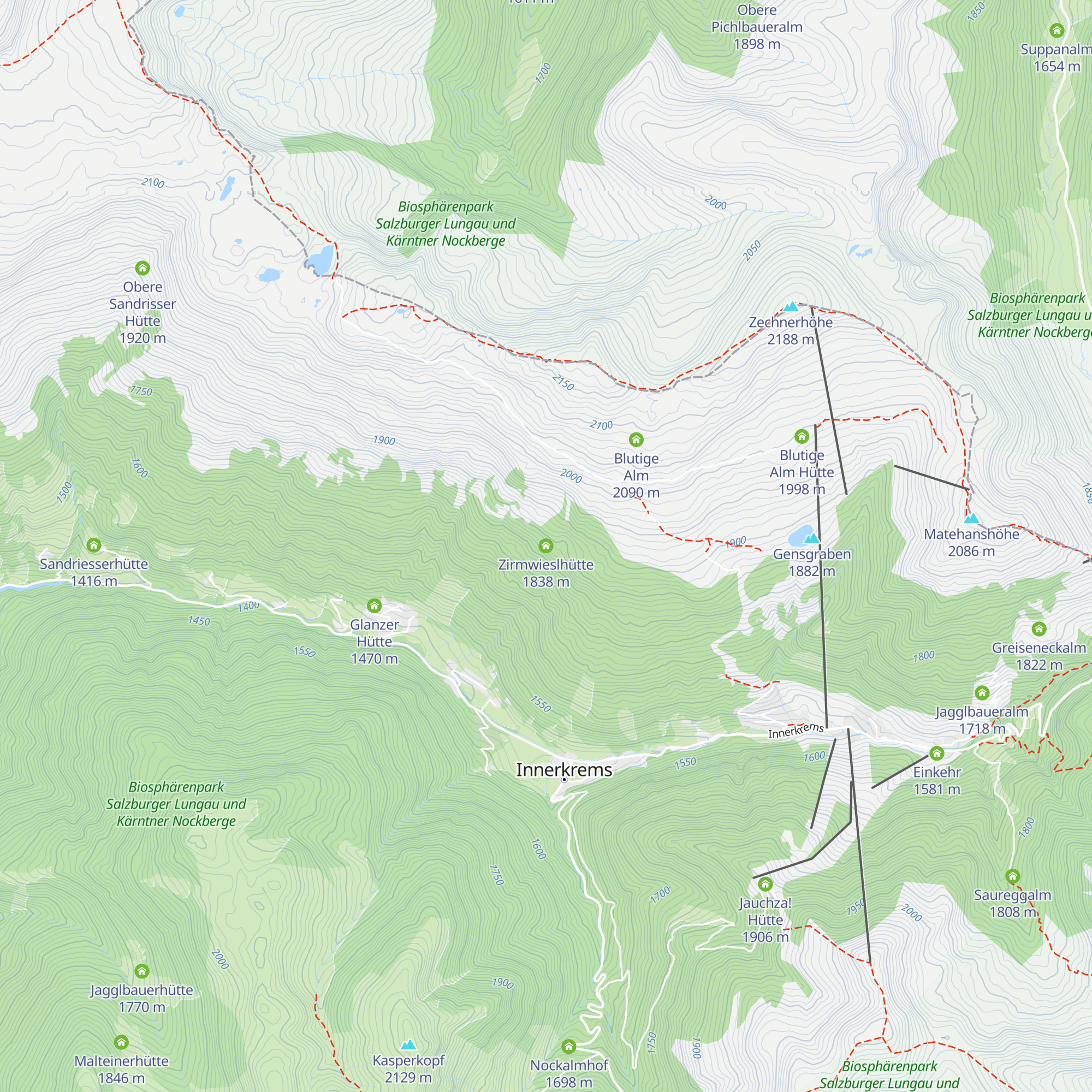 Zirmwieslhütte map