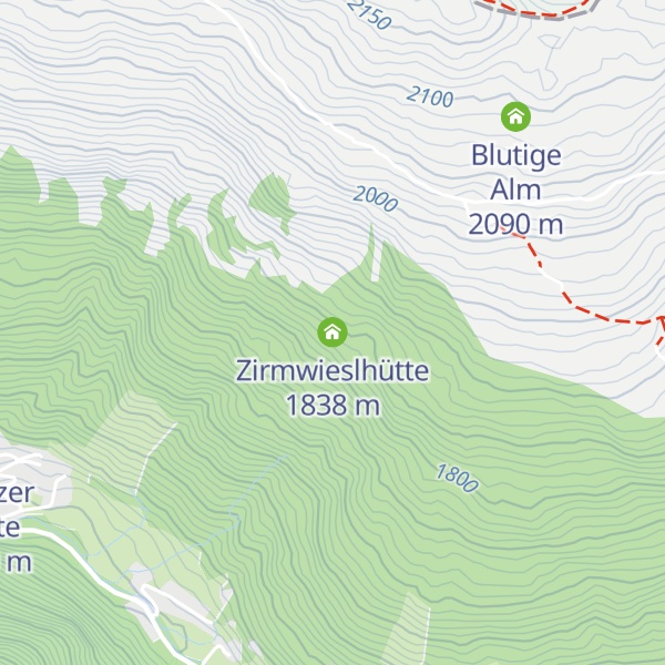 Map of Zirmwieslhütte