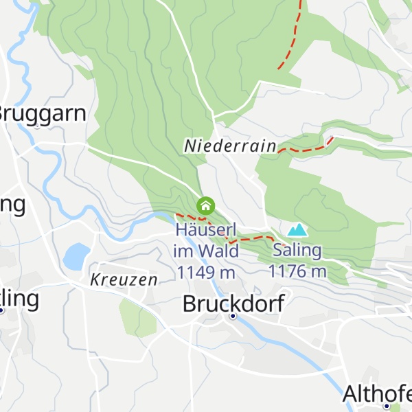 Map of Häuserl im Wald