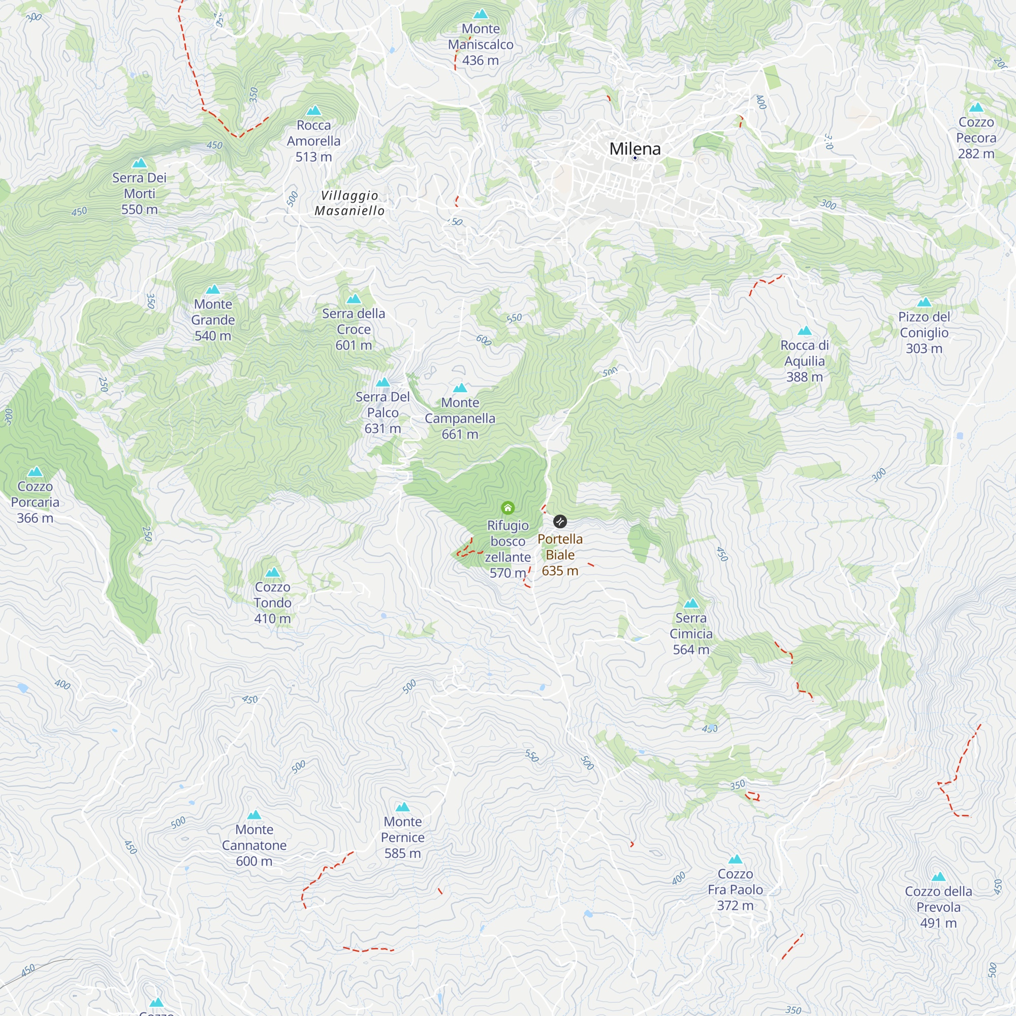 Rifugio bosco zellante map