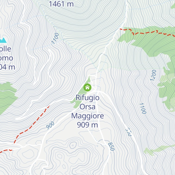Map of Rifugio Orsa Maggiore
