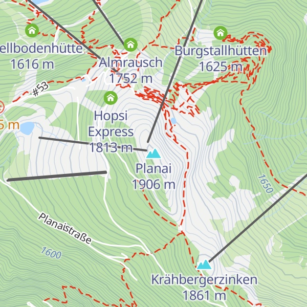 Map of Planai