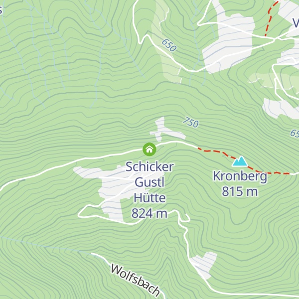 Map of Schicker Gustl Hütte