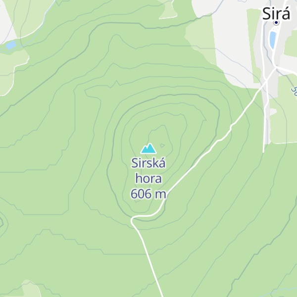 Map of Sirská hora