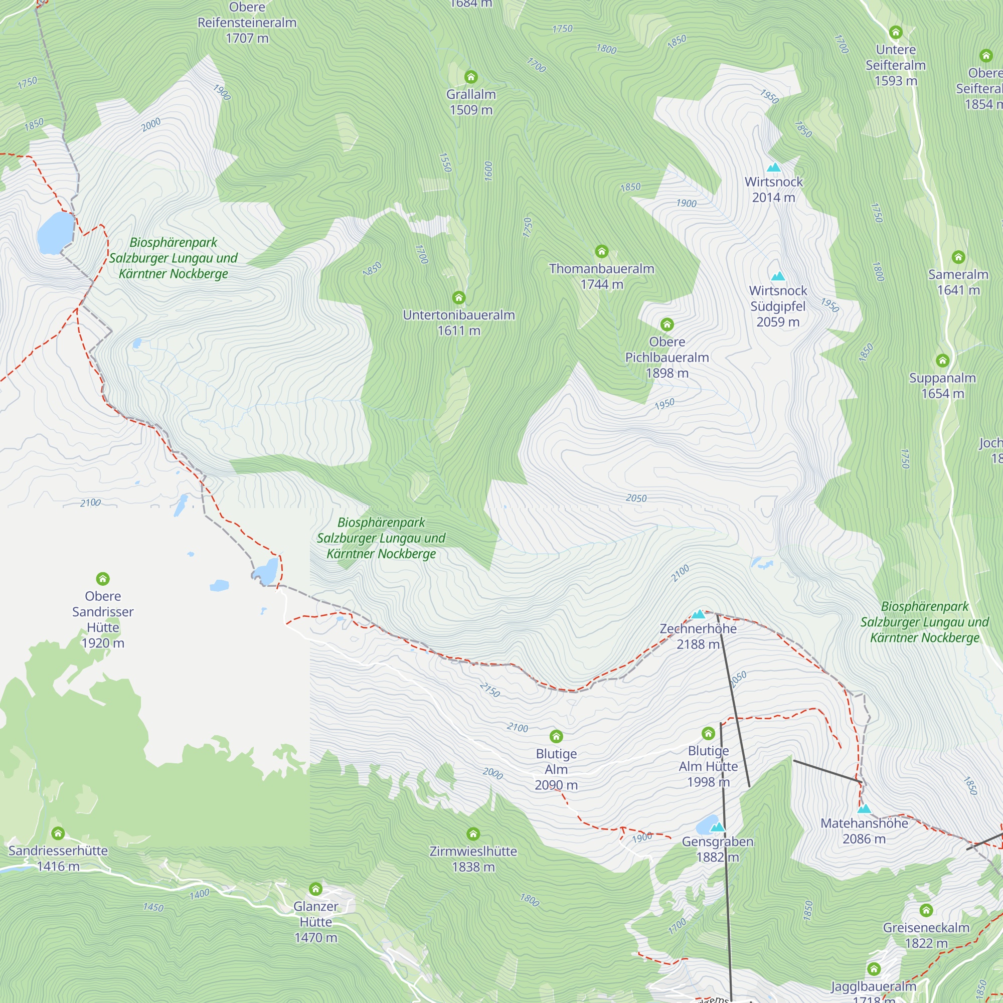 Grössingalm map