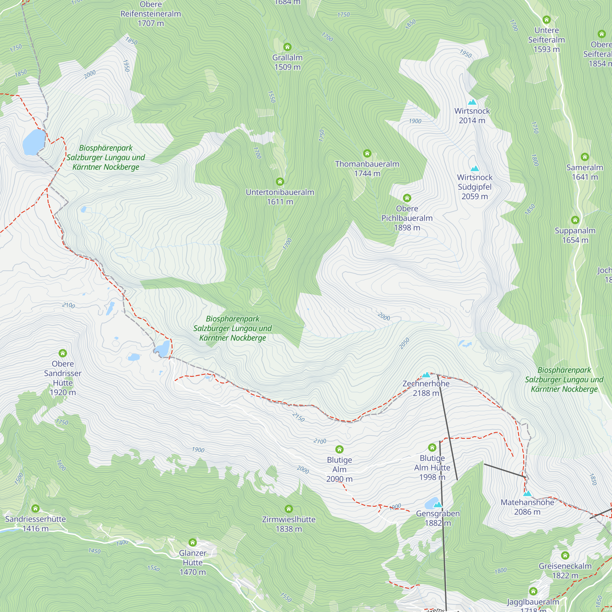 Grössingalm map