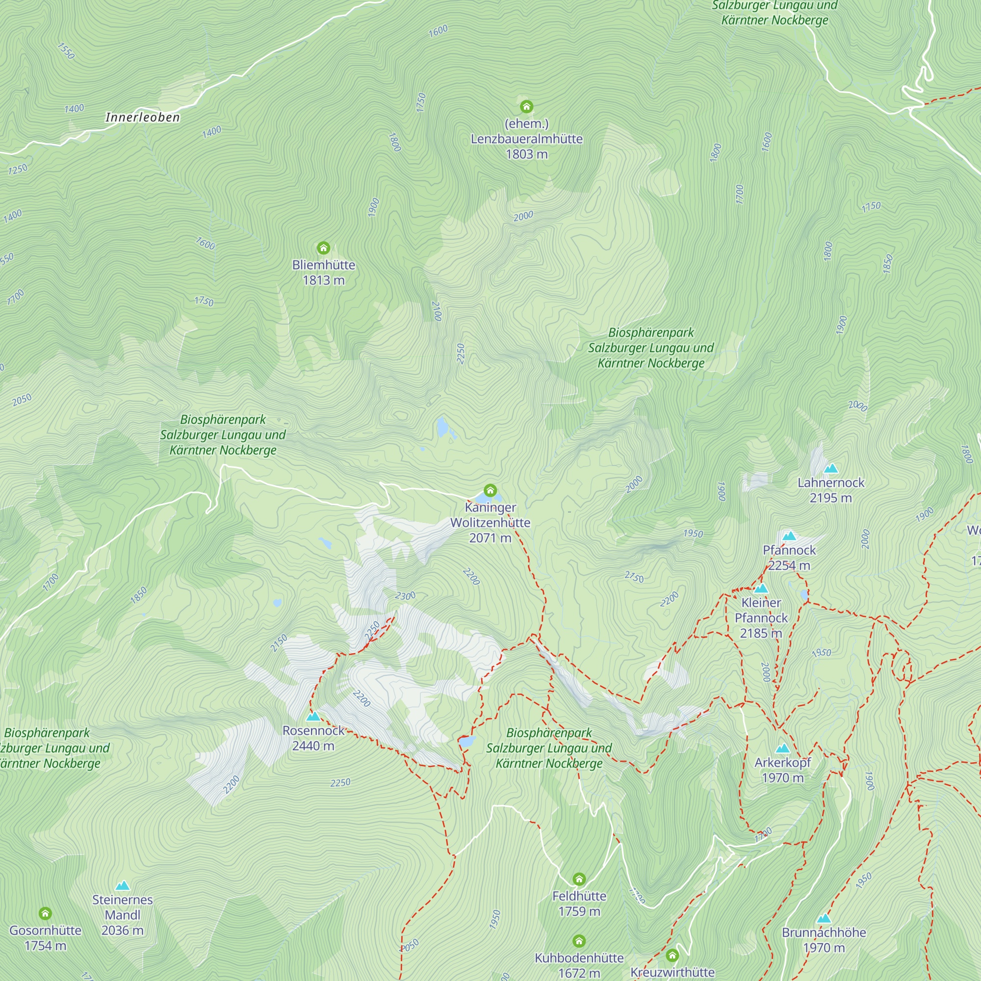 Kaninger Wolitzenhütte map