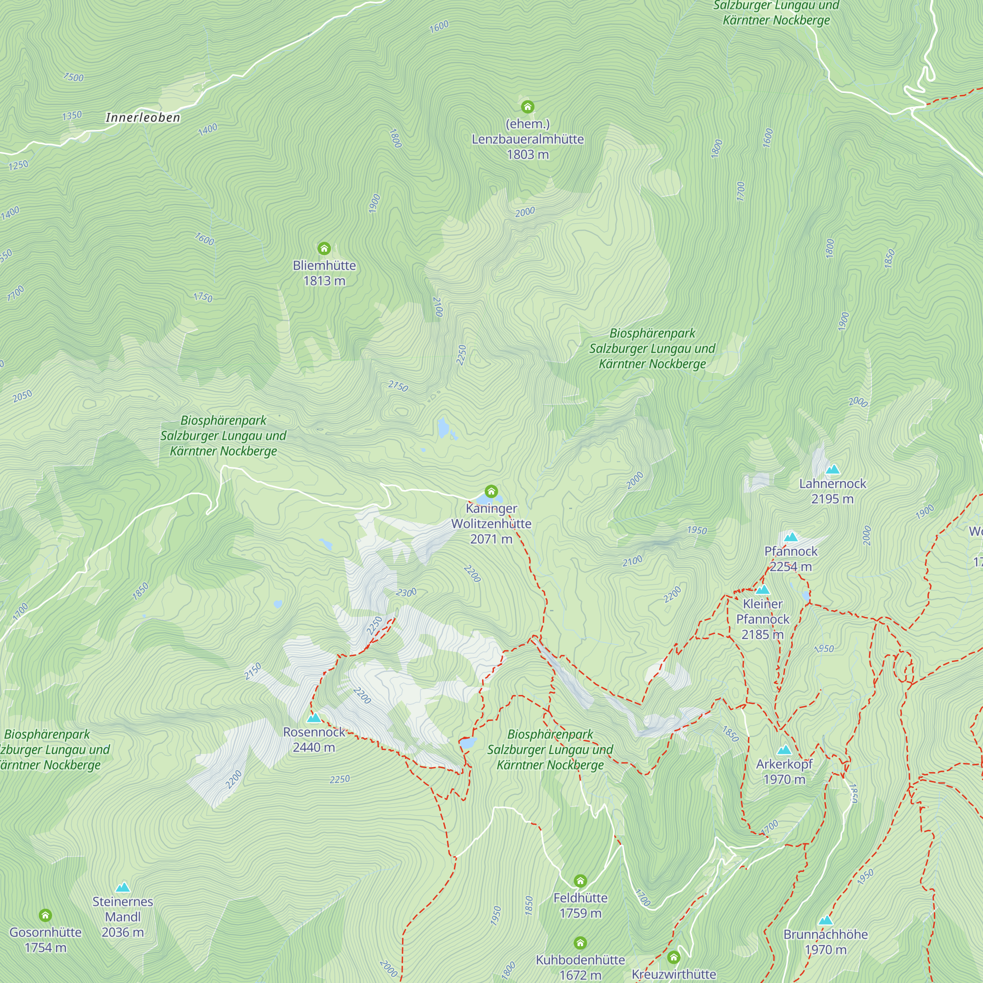 Kaninger Wolitzenhütte map