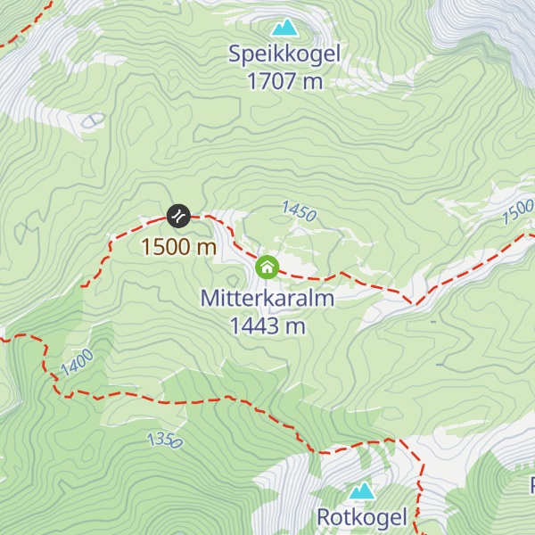 Map of Mitterkaralm